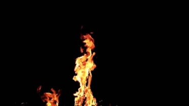 绿屏火焰燃烧抠像视频素材