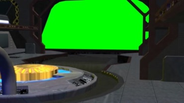 太空航天器舱外绿幕场景特效视频素材
