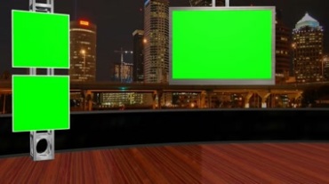 节目演播厅屏幕绿屏特效视频素材