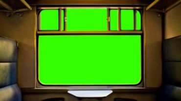 火车窗户绿幕特效视频素材
