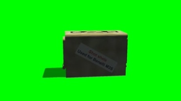 弹药箱子弹箱绿幕抠像视频素材