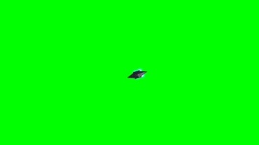 飞船迎面飞来绿屏抠像视频素材