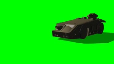 装甲车战车绿屏抠像视频素材