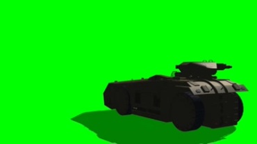 装甲车战车绿屏抠像视频素材