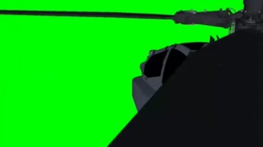 军用直升飞机螺旋桨绿幕抠像视频素材