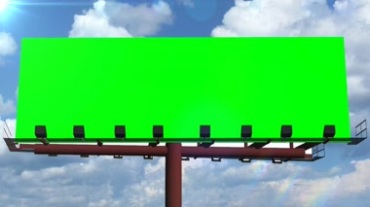户外高速公路广告牌绿幕特效视频素材