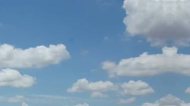 天上白云实拍视频素材