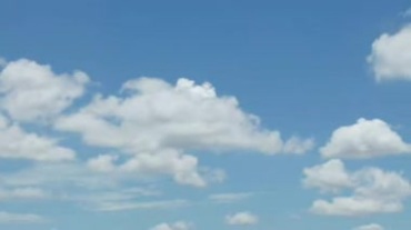 天上白云实拍视频素材