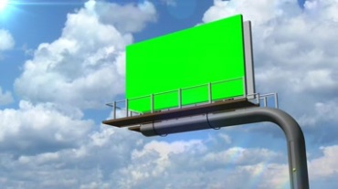 高速路广告牌绿屏特效视频素材