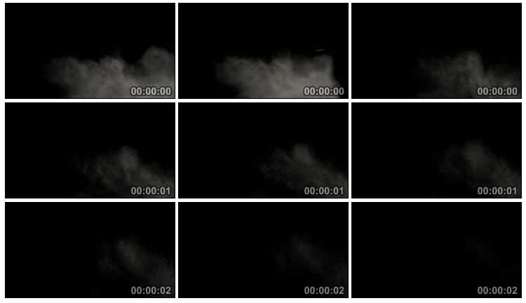 尘埃灰尘烟尘吹过MOV透明通道抠像视频素材