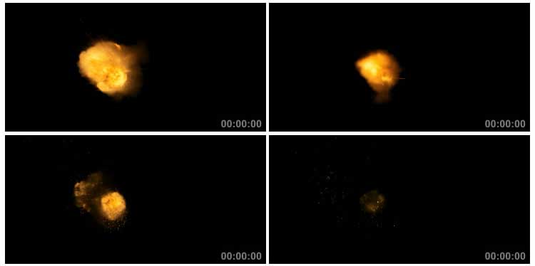 气体爆燃爆炸火光粒子特效视频素材