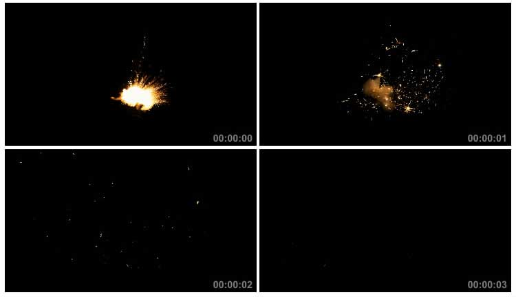 爆炸爆闪火星噼里啪啦特效视频素材