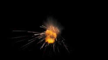火药爆炸火焰闪光视频素材