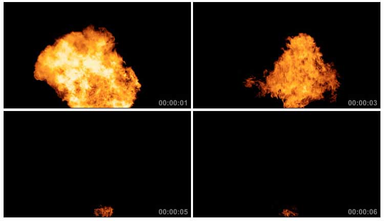 火焰火团蘑菇云大火mov特效视频素材