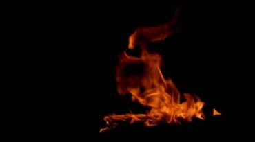 大火燃烧火焰实拍视频素材