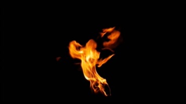 火把上的火焰燃烧效果视频素材
