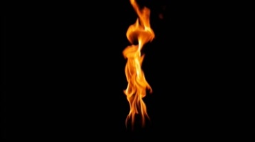 火把上的火焰燃烧效果视频素材