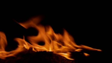 煤炭上火苗火焰mov特效视频素材