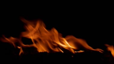 煤炭上火苗火焰mov特效视频素材