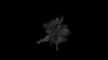 炸弹空中自爆mov抠像特效视频素材