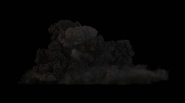 原子弹爆炸蘑菇云烟雾后期特效视频素材