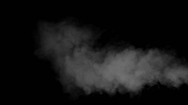 烟雾烟气白烟mov黑屏抠像视频素材