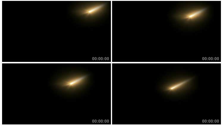 流星陨石亮光陨落视频素材