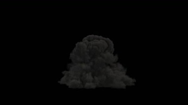 爆炸烟尘烟雾灰尘后期特效有透明通道视频素材