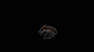 炸弹爆炸火光浓烟冲天蘑菇云升起mov视频素材