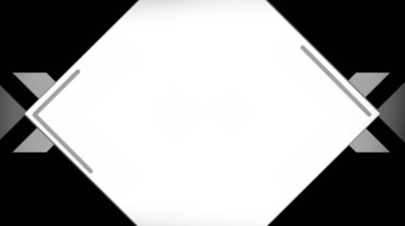 正方形箭头黑白通道mov特效视频素材
