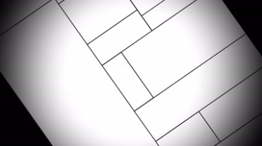 黑白长方块拼图mov透明通道特效视频素材