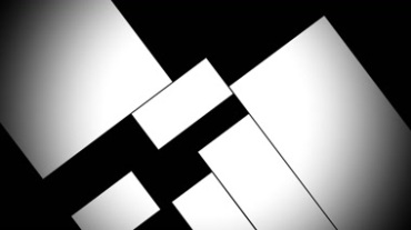 黑白长方形组合拼图mov通道特效视频素材