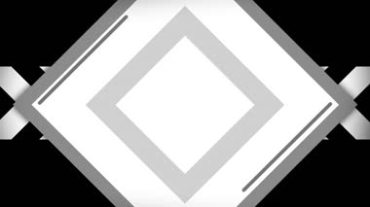 正方形黑白转场循环mov特效视频素材