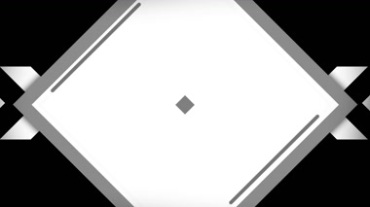 正方形黑白转场循环mov特效视频素材