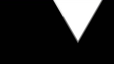 白色三角形mov特效视频素材