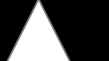 三角形图形黑白通道特效视频素材