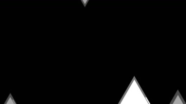 多个三角图形组合变换黑白视频素材