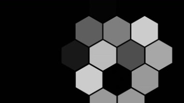 六边形组合蜂巢形状视频素材