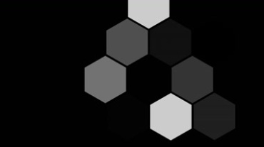 六边形组合蜂巢形状视频素材