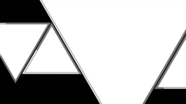 三角形组图黑白通道特效视频素材