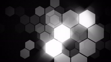 六角形光照特效视频素材