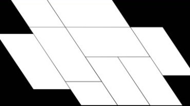 几何白方块组合图形视频素材