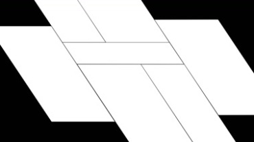 白色几何图形组合动作特效视频素材
