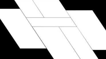 白色几何图形组合动作特效视频素材