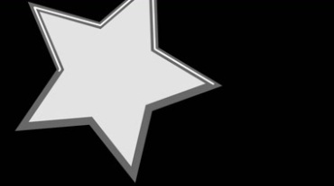 五角星动画效果带黑白通道视频素材