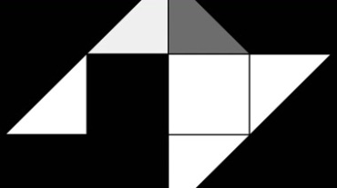 几何图形组图背景黑屏特效视频素材