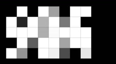 白色小方格几何排列组合图像视频素材