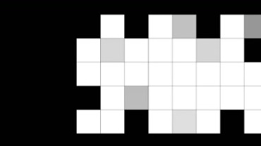 白色小方格几何排列组合图像视频素材