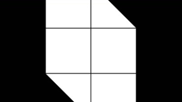 白色几何图形方块显示背景视频素材