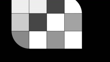 白色圆角方块组图闪烁视频素材